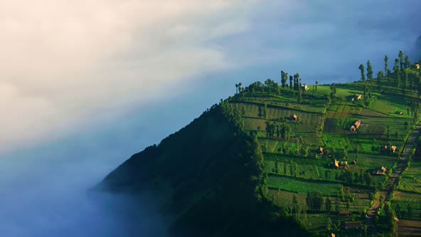 Indonesian cliff view